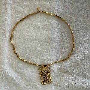 Vintage Lanvin Gold Necklace